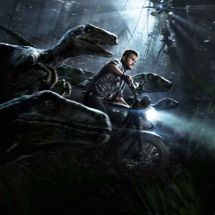 cover art for JURASSIC WORLD with David Hoare