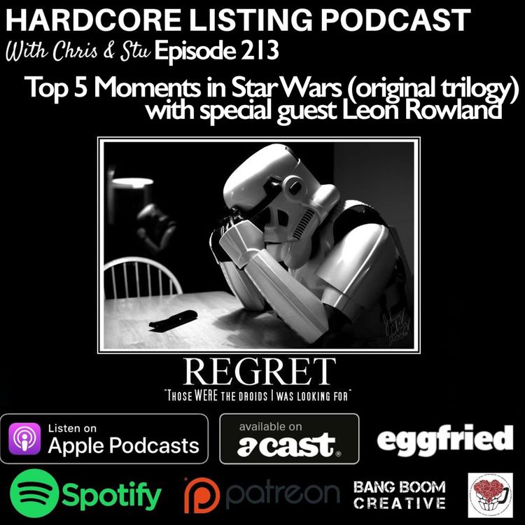 cover art for Top 5 Moments in Star Wars (original trilogy) with Leon Rowland.