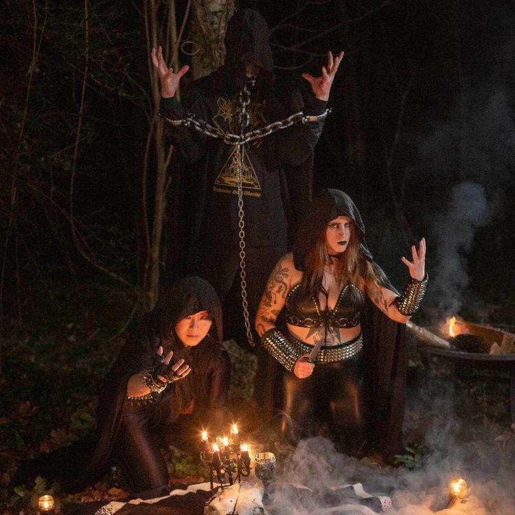 cover art for EP 215 Sarah and Tzu Wei from Antagonizor talk metal and anarchy