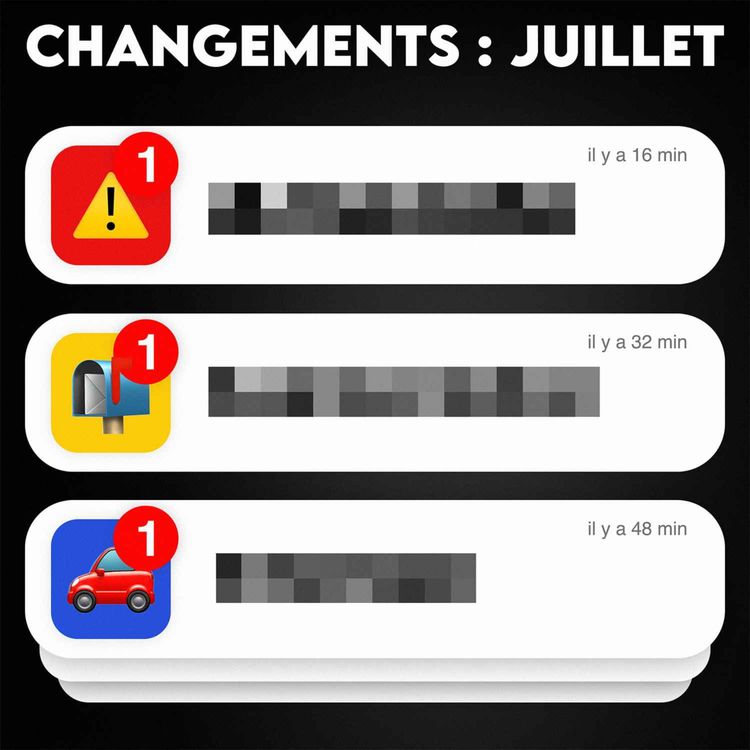 cover art for Les 6 changements pour vous en juillet