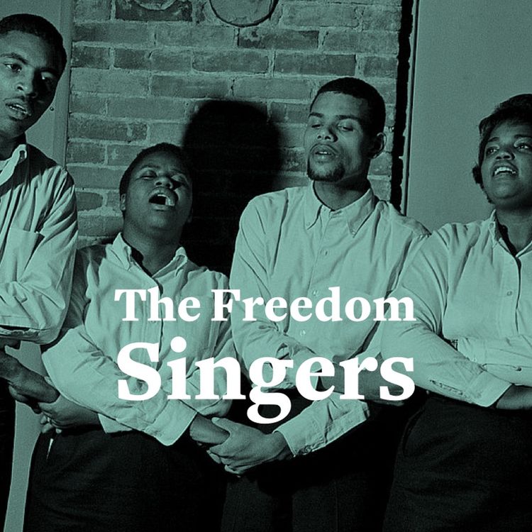 cover art for The Freedom Singers, and the three simple words that gave strength to a movement