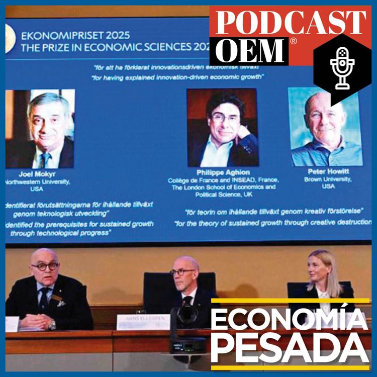 cover art for Economía de la innovación ¿Porqué comparten el Nobel Mokyr, Aghion y Howitt si no trabajaron juntos?