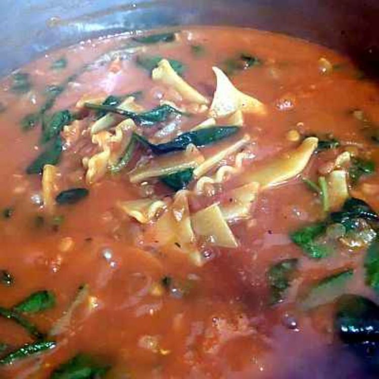 cover art for One Pot Lasagna Soup (Vegan, if you want)