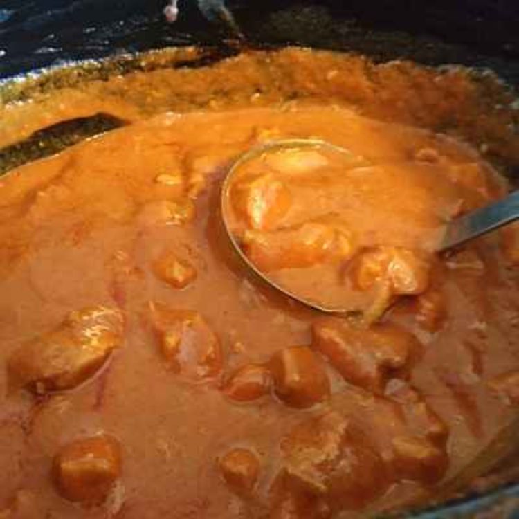 cover art for Slow Cooker Butter Chicken : Thick, Rich, Spicy Sauce and Super-Tender Chicken