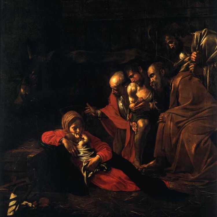 cover art for #96 Caravaggio - La adoración de los pastores