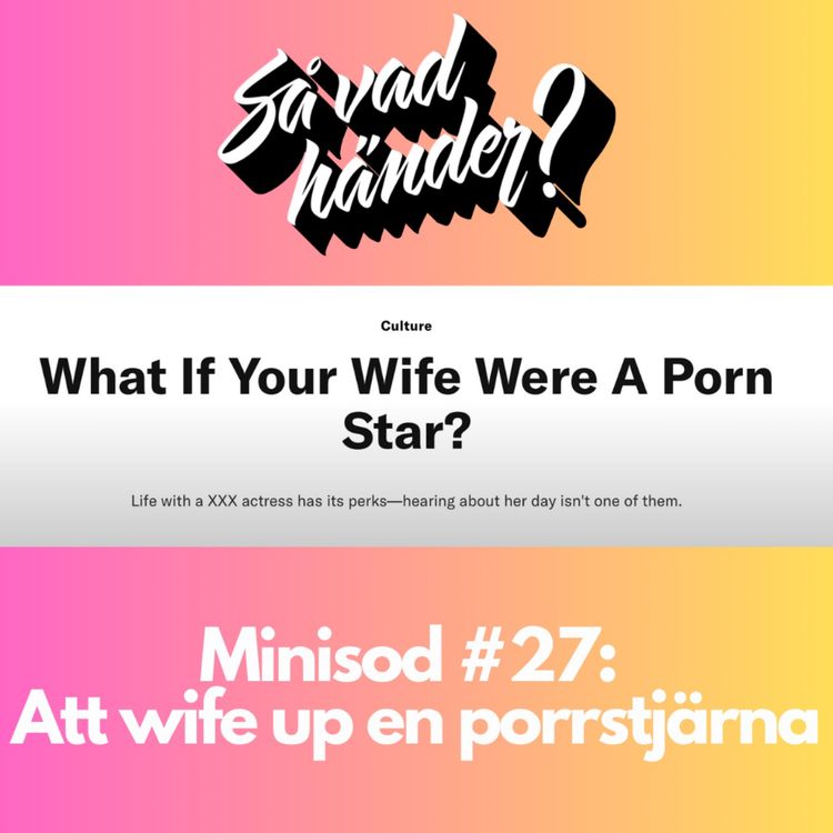 cover art for Minisod #27: Att wife up en porrstjärna