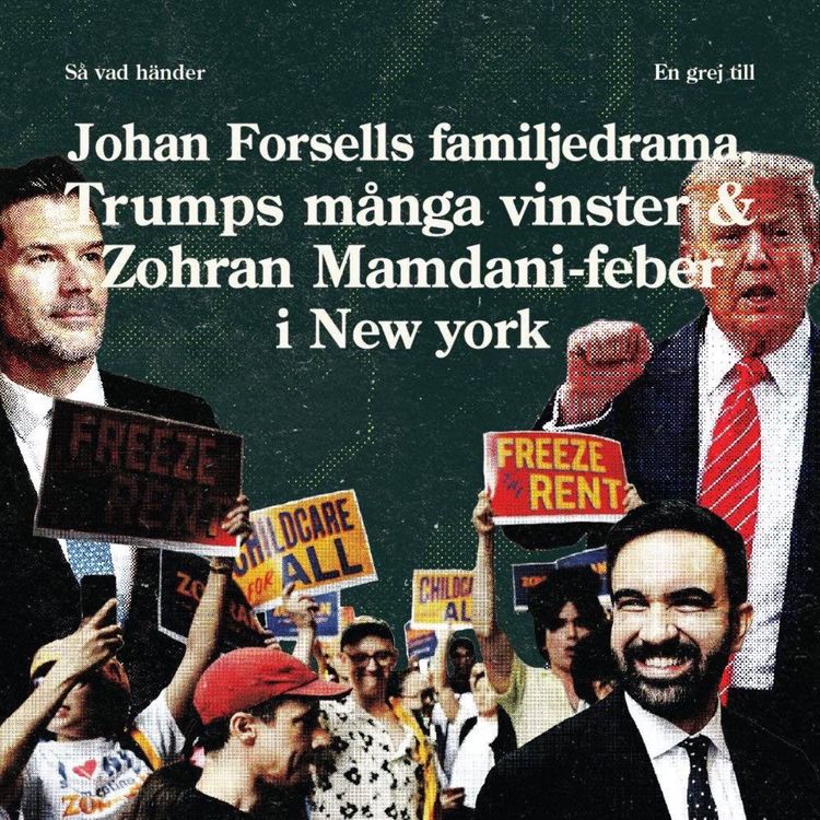 cover art for En grej till: Johan Forsells familjedrama, Trumps många vinster & Zohran Mamdani-feber i New York