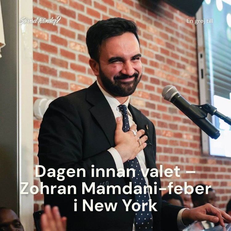 cover art for En grej till: Dagen innan valet – Zohran Mamdani-feber i New York