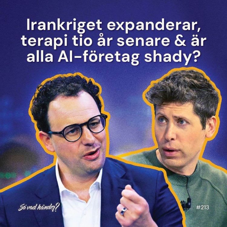 cover art for #213: Irankriget expanderar, terapi tio år senare & är alla AI-företag shady?
