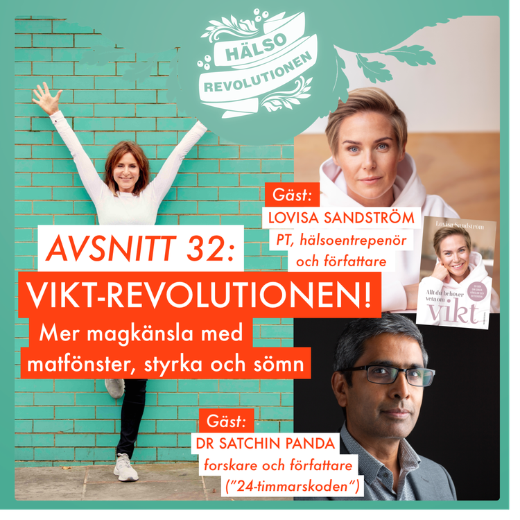 cover art for AVSNITT 32: VIKT-REVOLUTIONEN! Bättre magkänsla med matfönster, styrka och sömn