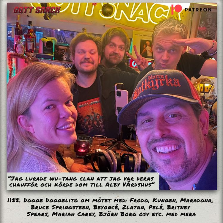 cover art for 1155. DEL 2: Dogge Doggelito om mötet med: Frodo, Kungen, Maradona, Bruce Springsteen, Beyoncé, Zlatan, Pelé, Britney Spears, Mariah Carey osv etc. med mera