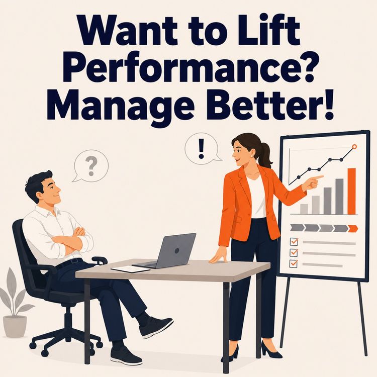 cover art for Moment 174. Want to Lift Performance? Manage Better!