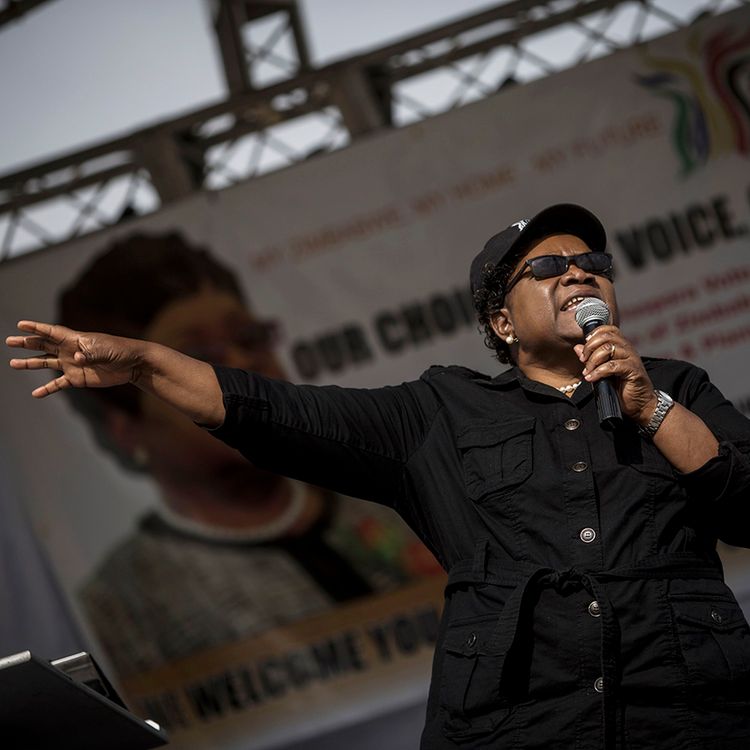 cover art for Joice Mujuru: the new voice of Zimbabwe's opposition