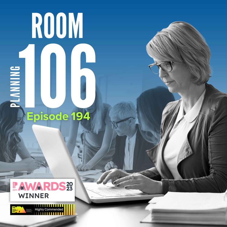 cover art for Ep194: The biggest employers of female planners and why there is pressure for the new NPPF to address women’s safety