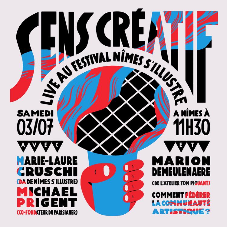 cover art for (#57) Comment fédérer la communauté artistique ? | - avec CRUSCHIFORM, MICHAEL PRIGENT et MARION DEMEULENAERE (live et en public au festival NÎMES S'ILLUSTRE)