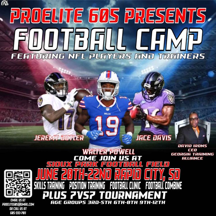 cover art for ProElite 605 is a Football Camp and 7v7 tourney with Jace Davis 