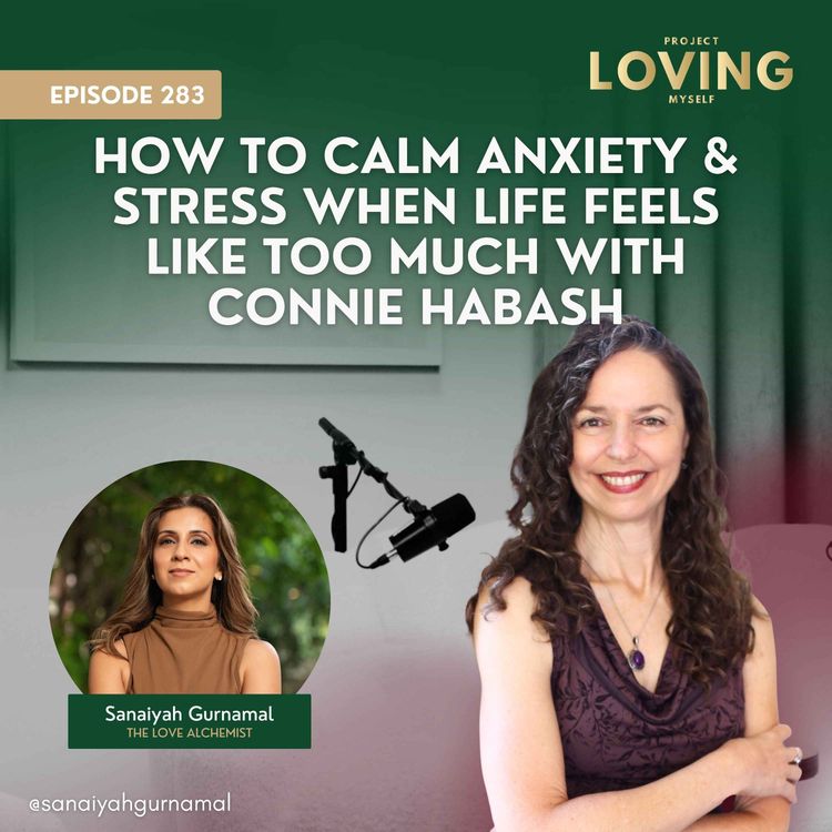 cover art for 283: How to Calm Anxiety & Stress When Life Feels Like Too Much with Connie Habash