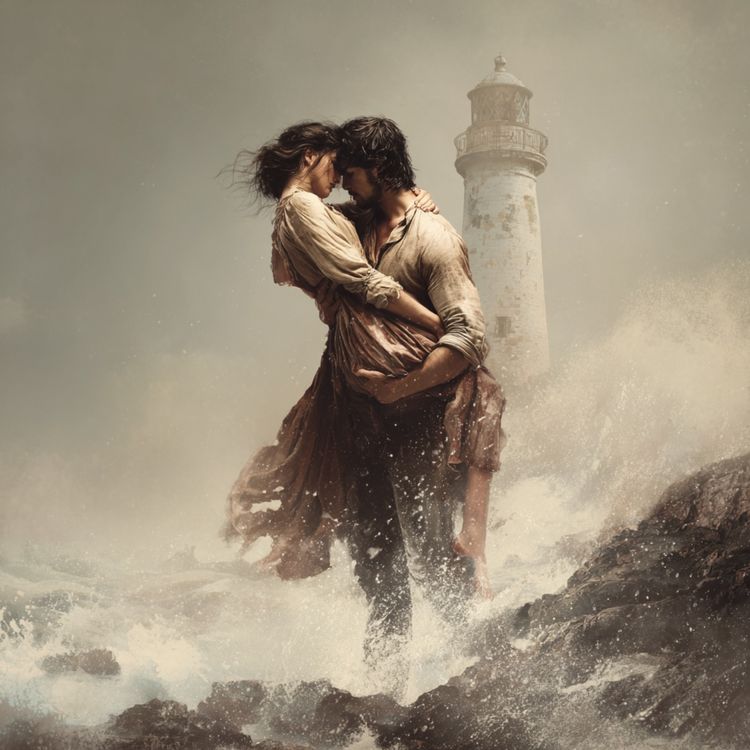 cover art for Romansen vid fyren