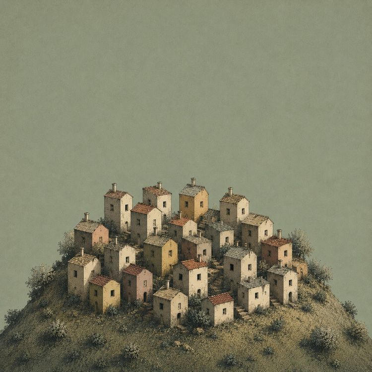 cover art for En liten grupp med hus