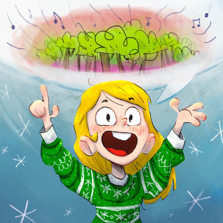 cover art for La légende de la forêt chantante, racontée par Lana