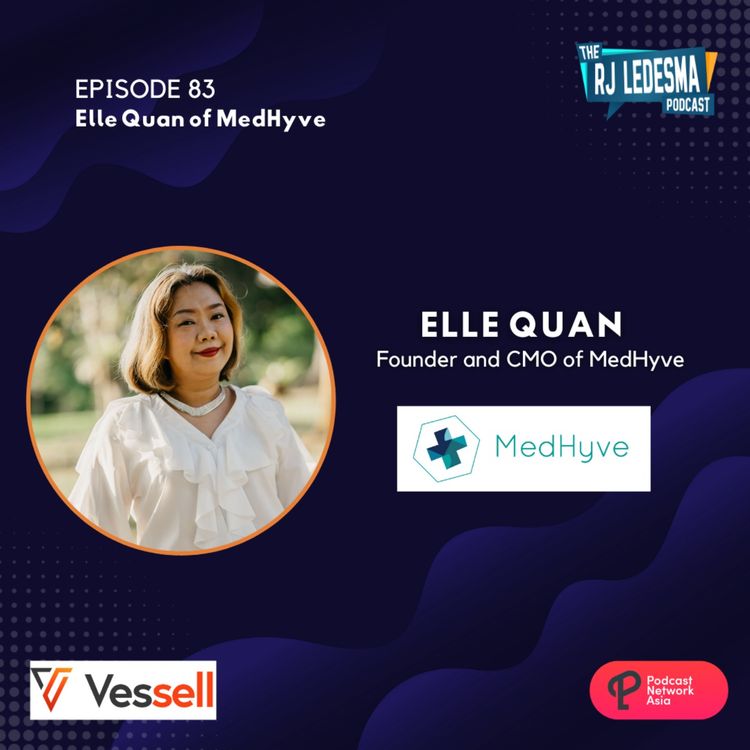 cover art for Ep. 83: Elle Quan Founder and CMO of MedHyve | The RJ Ledesma Podcast