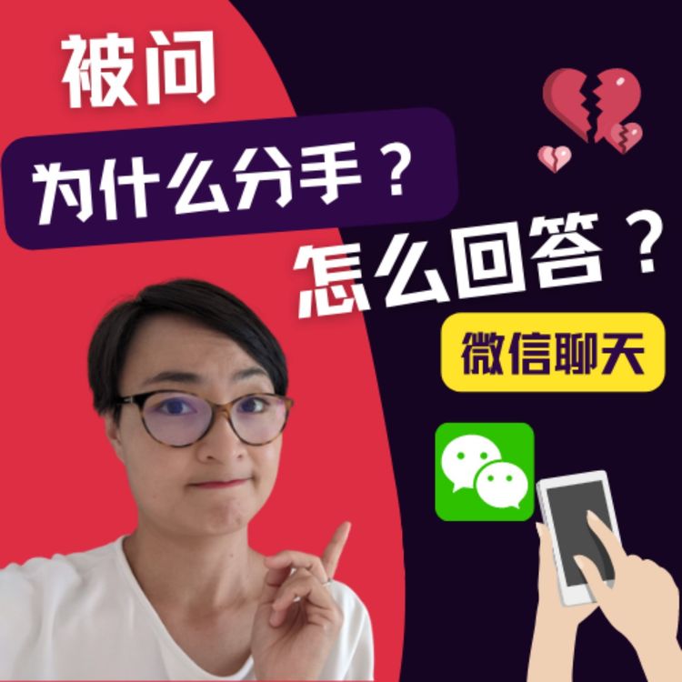 cover art for 你为什么分手？用微信聊天学中文 - 日常中文对话 Typical Conversations Between Two Friends in Chinese