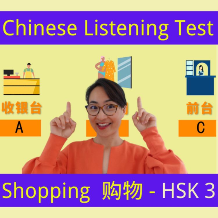 cover art for 购物中文听力测试 Mandarin Chinese Listening Test | Upper Beginner HSK 3 - 每日中文课