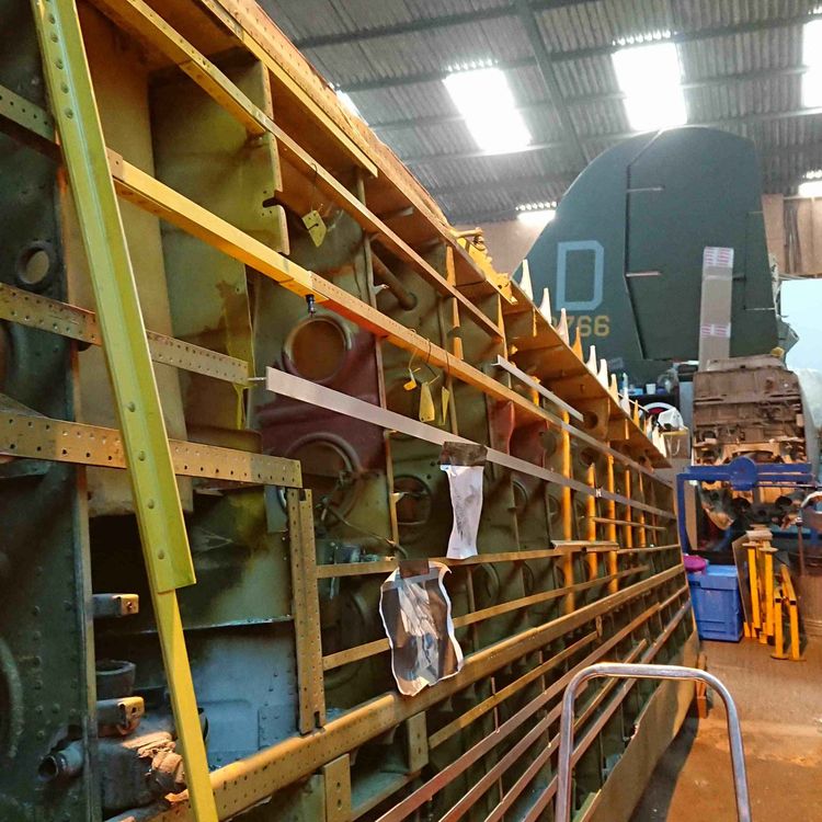 cover art for B-25 Mitchell "Bedsheet Bomber" wing restoration - January 2022