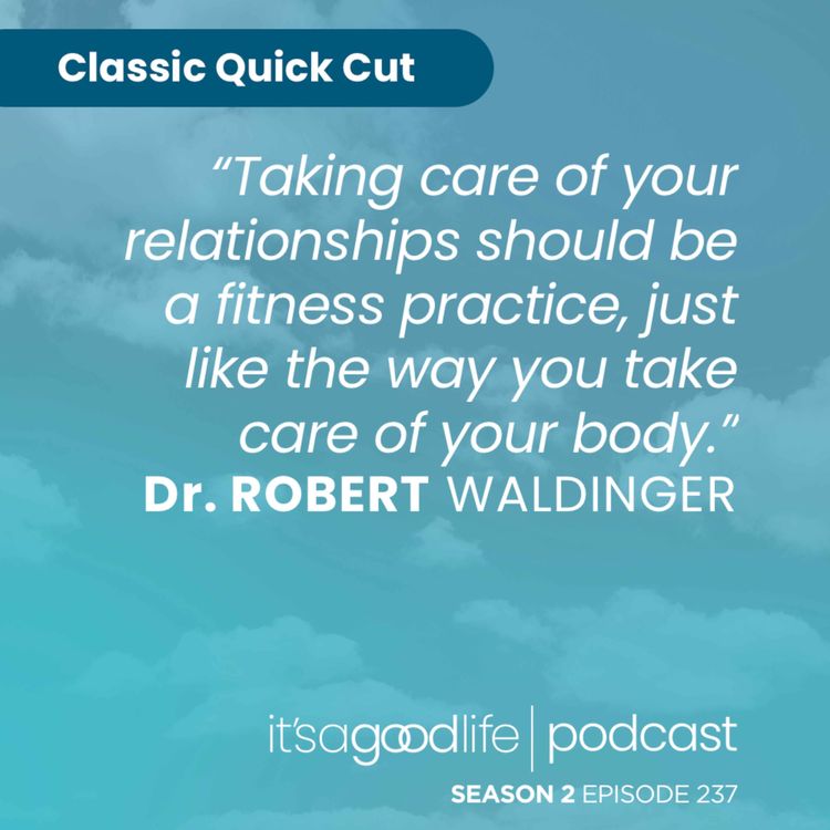 cover art for Quick Cut: S2E237 How to Live the Good Life with Dr. Robert Waldinger