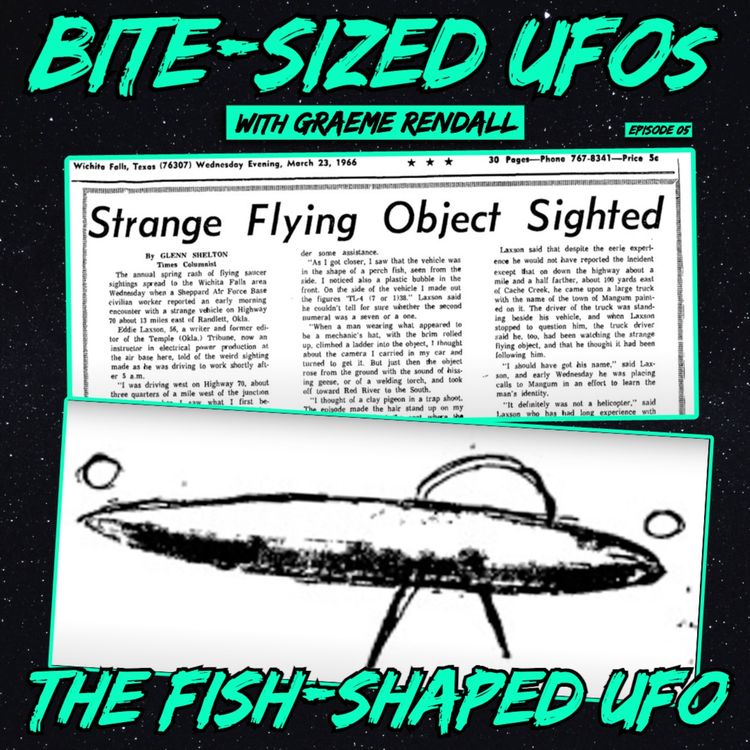 cover art for Bite-Sized UFOs | The Fish-Shaped UFO