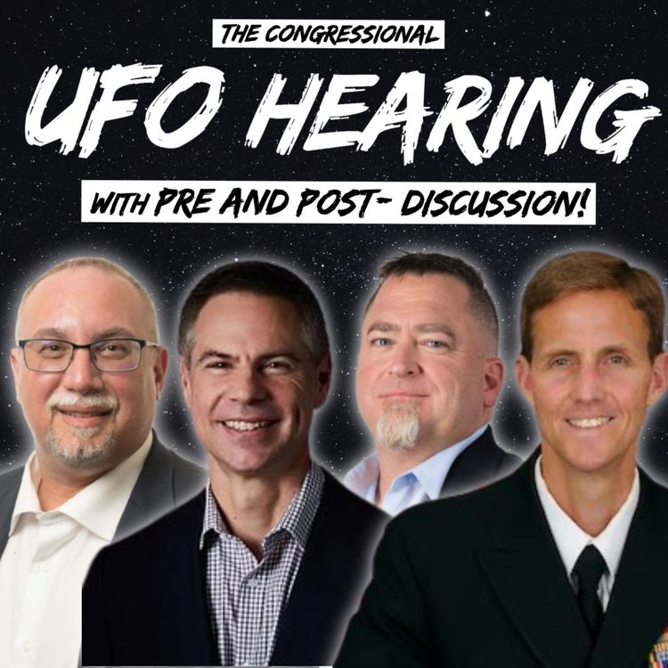 cover art for The Congressional UFO Hearing (Full Hearing and Discussion)