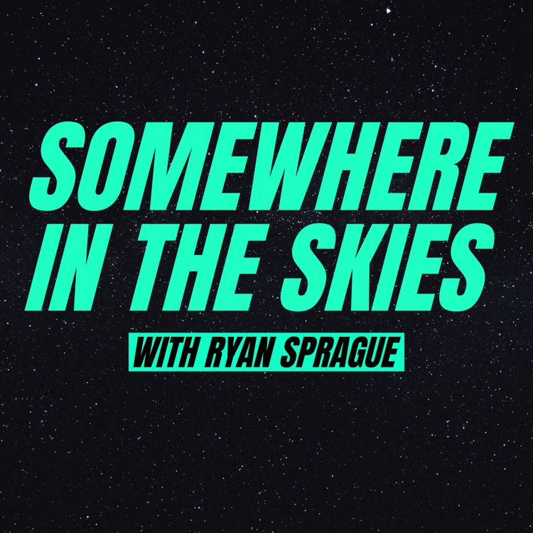 cover art for SOMEWHERE IN THE DARK SKIES with Andrew Sanford