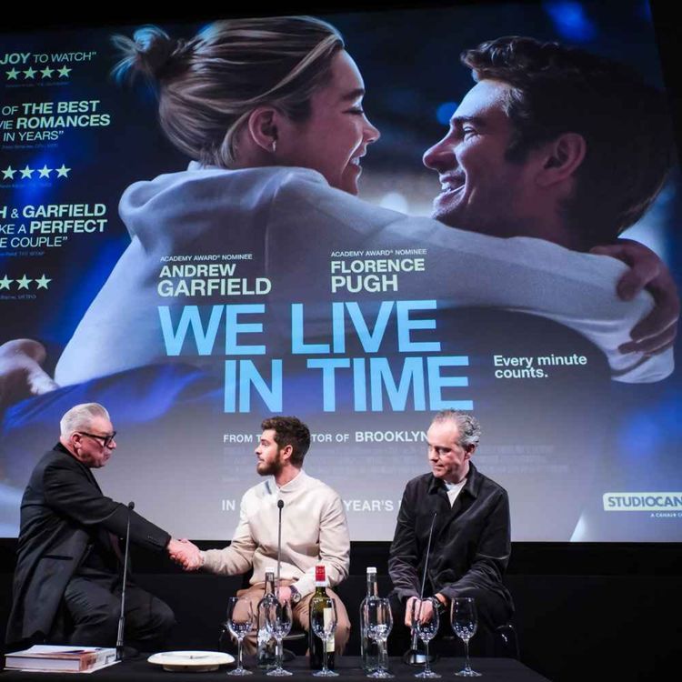 cover art for Andrew Garfield and John Crowley on WE LIVE IN TIME & Jason Isaacs and George Mackay on THE SALT PATH & PETER PAN