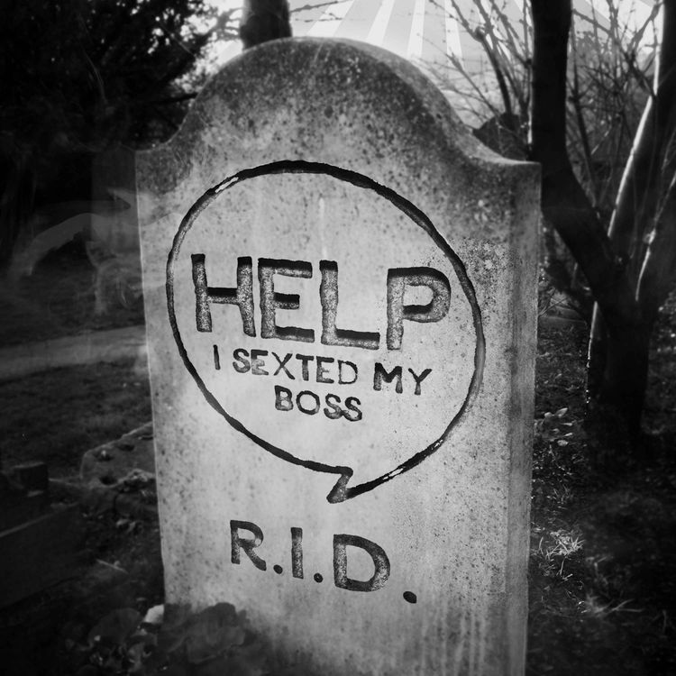 cover art for The Help I Sexted My Boss Funeral