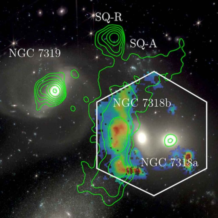 cover art for Two million mph violent galaxy collision in space