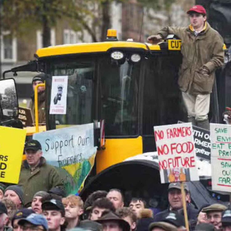 cover art for Farmers protest against Labour’s ‘tractor tax’ on inheritance