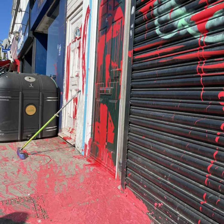 cover art for Mystery surrounds a series of sinister red paint attacks...