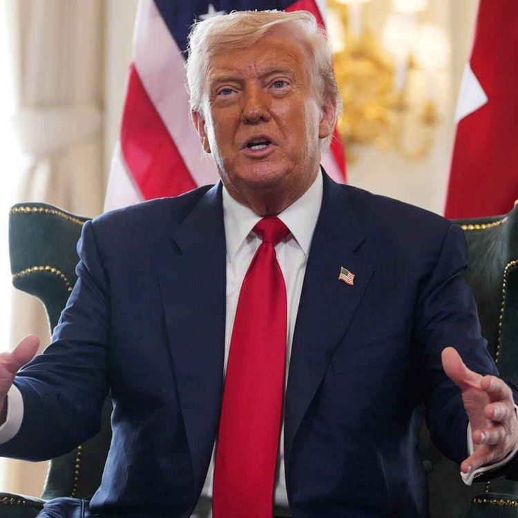 cover art for Trump in Scotland: Gaza experiencing ‘real starvation’ says US President 