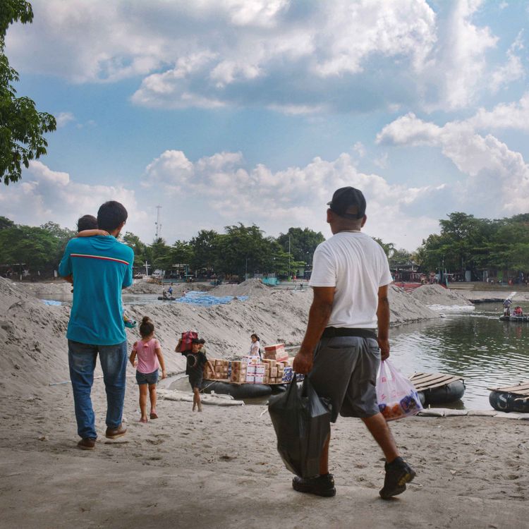 cover art for At the border crossing where Trump’s migrant ban is working