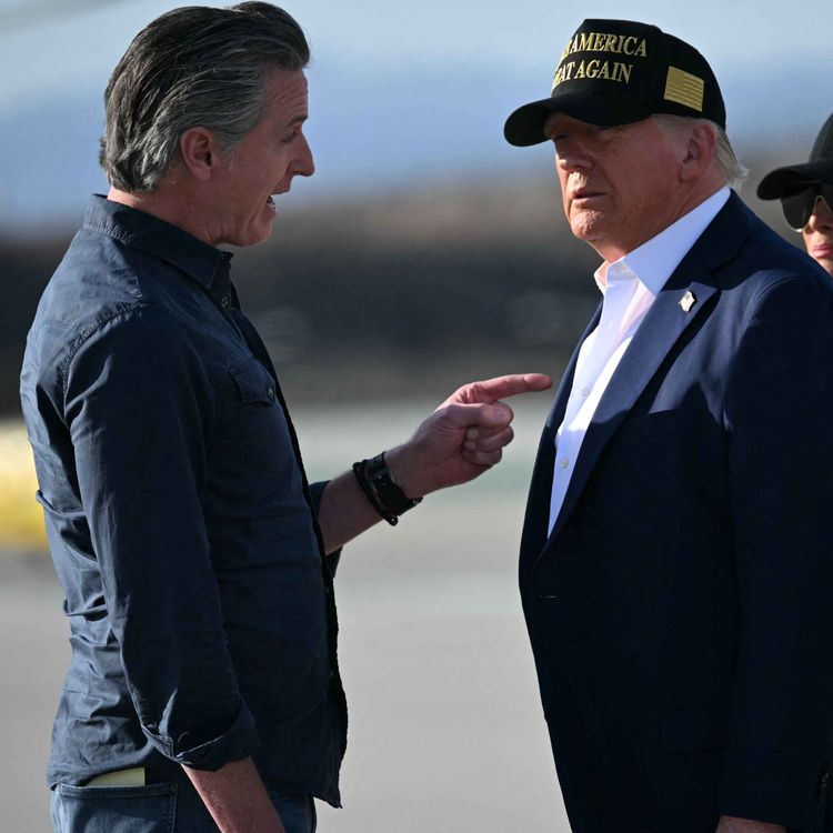 cover art for The governor's stand: Newsom, Trump, and the battle for LA