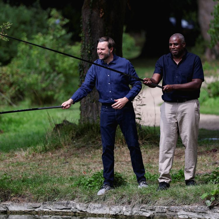 cover art for JD Vance comes to the Cotswolds