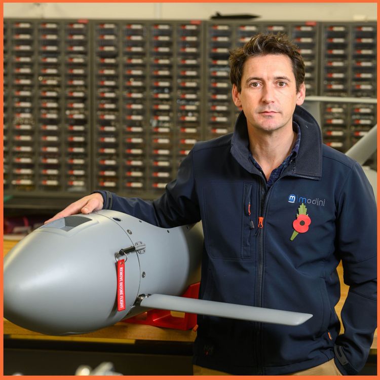 cover art for Inside the drone war - With CEO of Modini Nick Sharpe