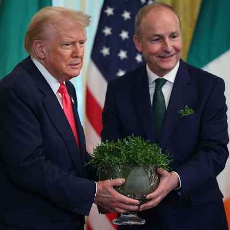 cover art for Taoiseach Micheál Martin Meets Donald Trump in Washington 