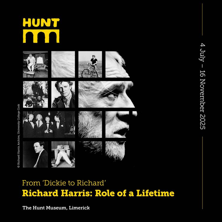 cover art for Richard Harris archives on display in Limerick