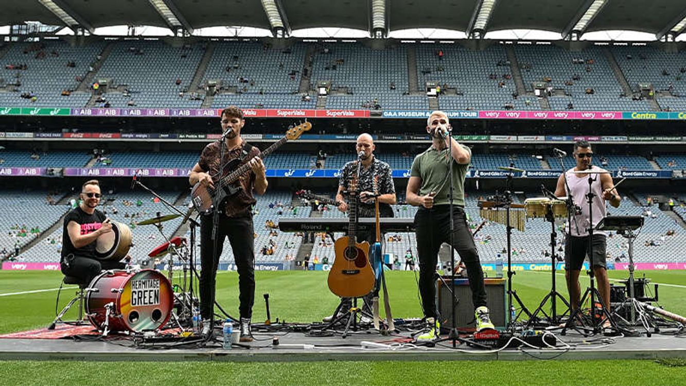 cover art for Hermitage Green join us ahead of their hometown Gig