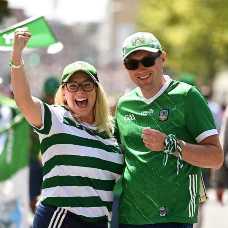cover art for Limerick fans show their support at All-Ireland final