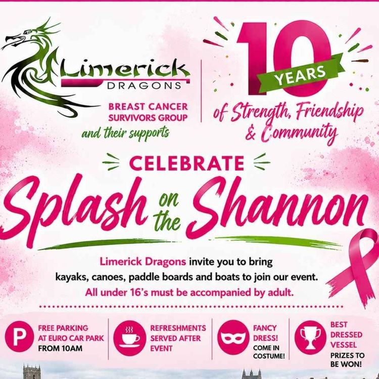 cover art for Limerick Dragons for breast cancer survivors celebrates 10 years