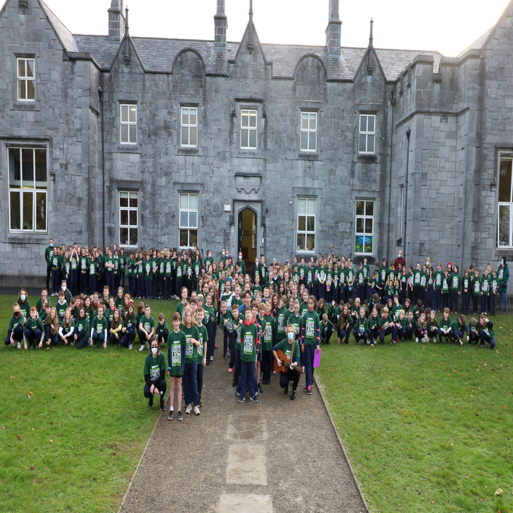 cover art for The Model Primary school give Ed Sheeran's Bad Habits a new twist As Gaeilge