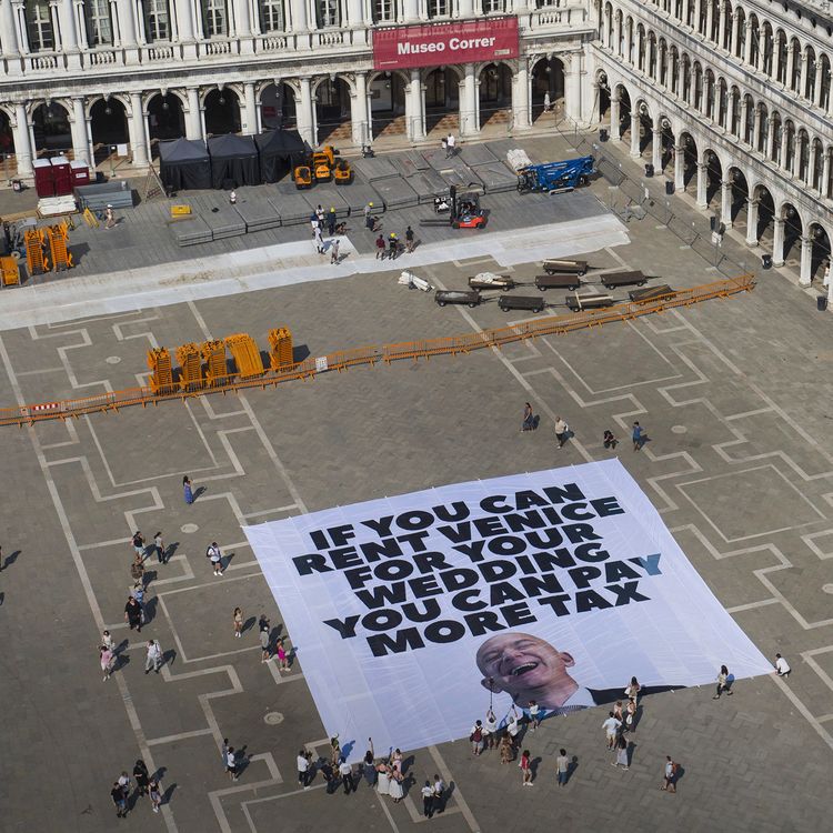cover art for Why is Jeff Bezos' wedding sparking protests in Venice?