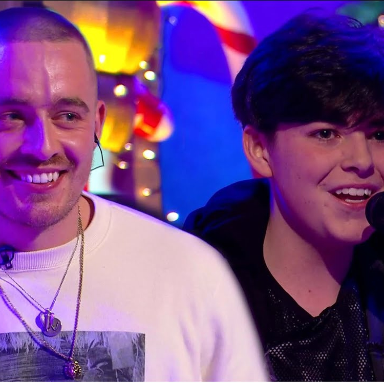 cover art for A young gent and a Giant- the Toy Show's Mikie Moloney